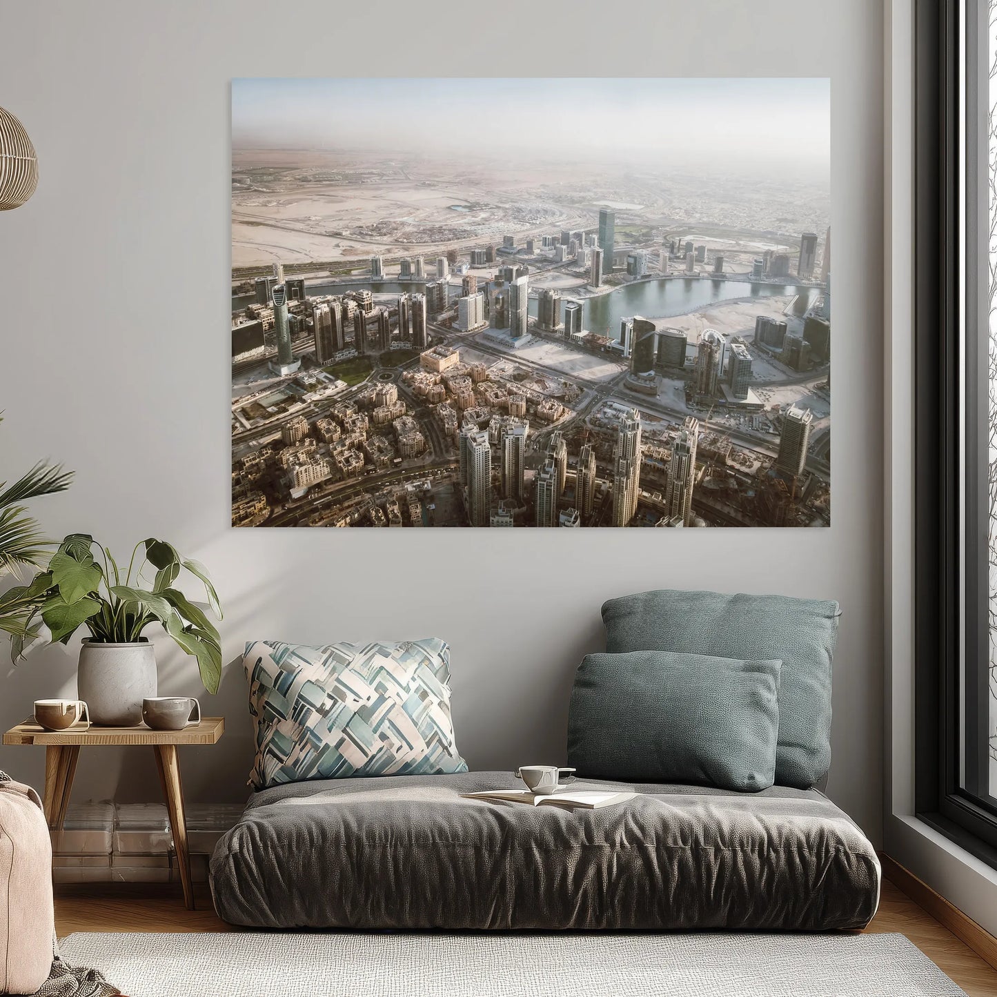 Sky over the desert - aluminum print