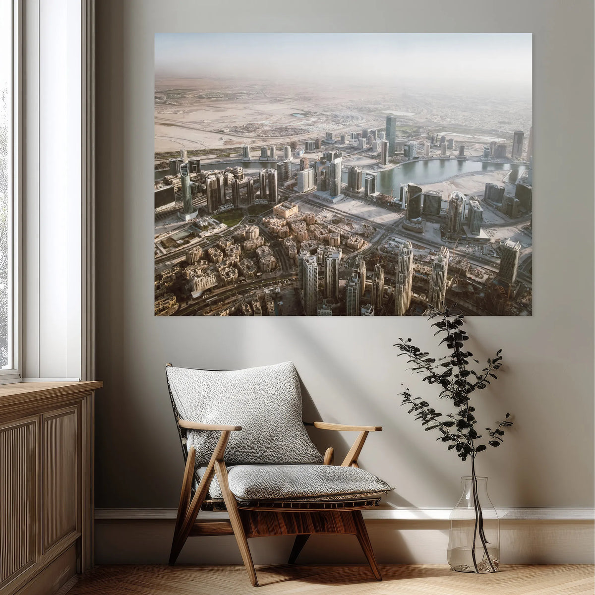 Sky over the desert - aluminum print