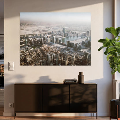 Sky over the desert - aluminum print