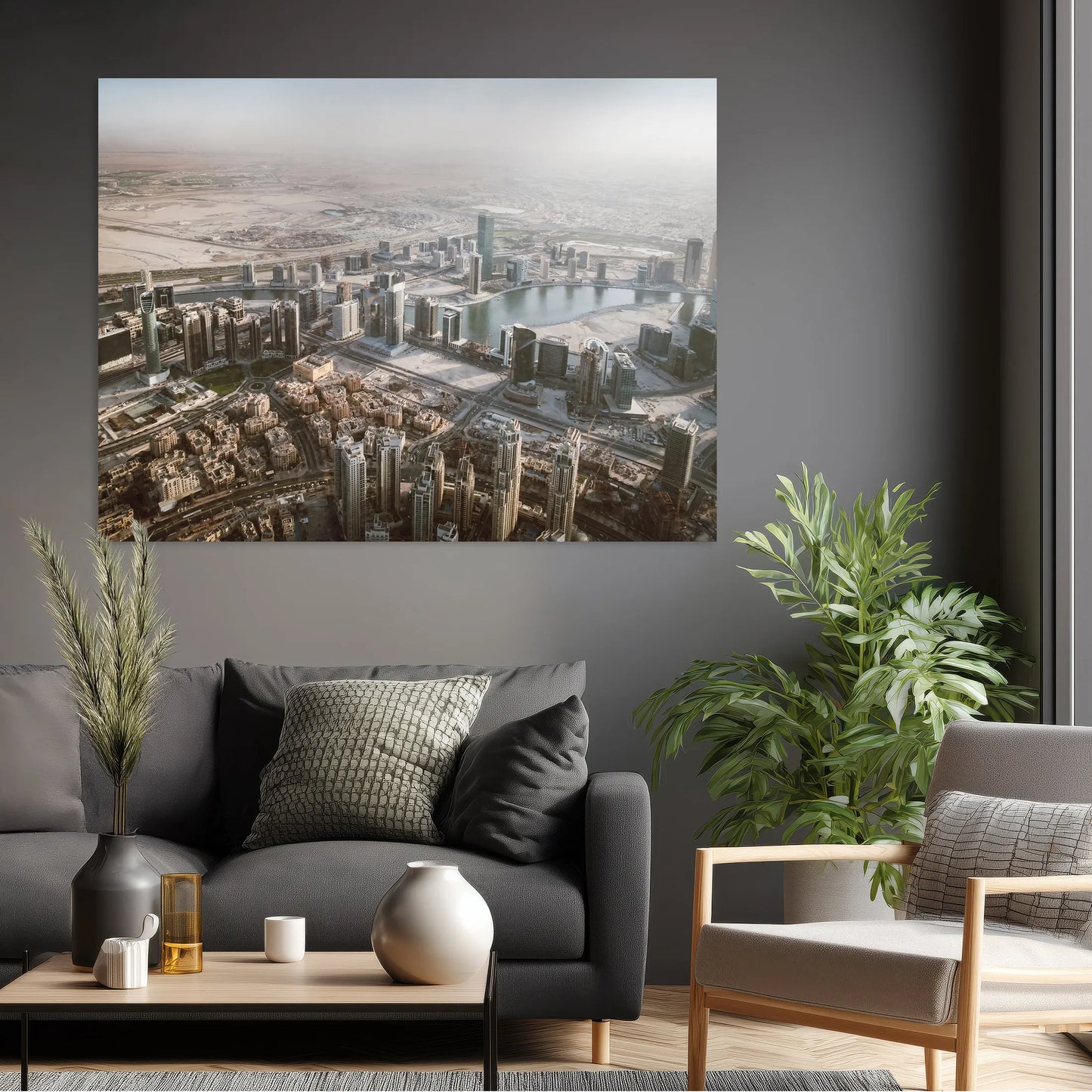 Sky over the desert - aluminum print