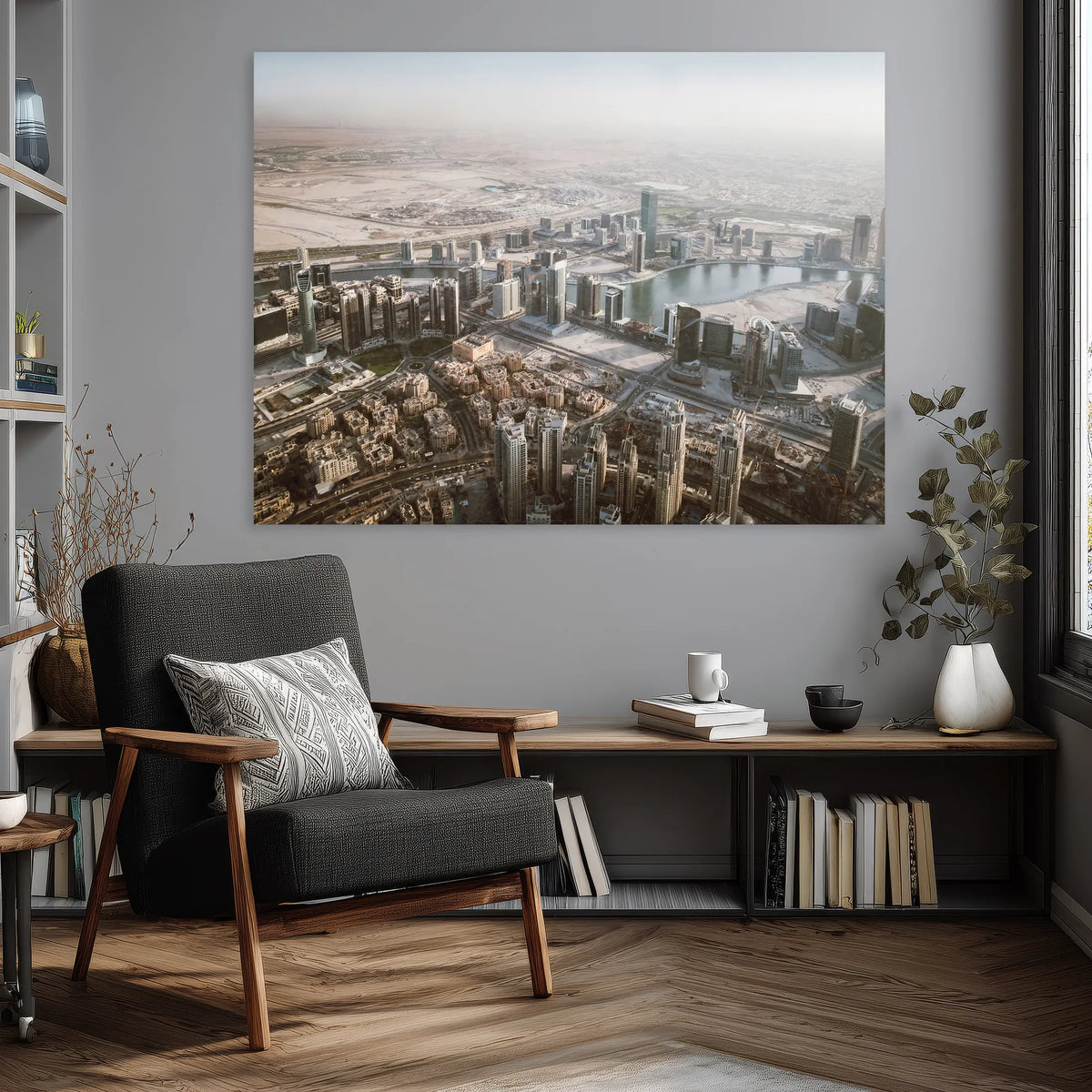 Sky over the desert - aluminum print