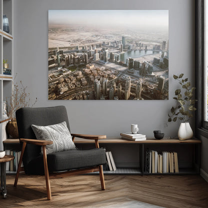 Sky over the desert - aluminum print