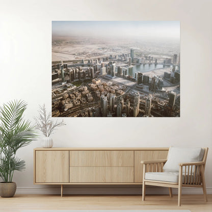 Sky over the desert - aluminum print