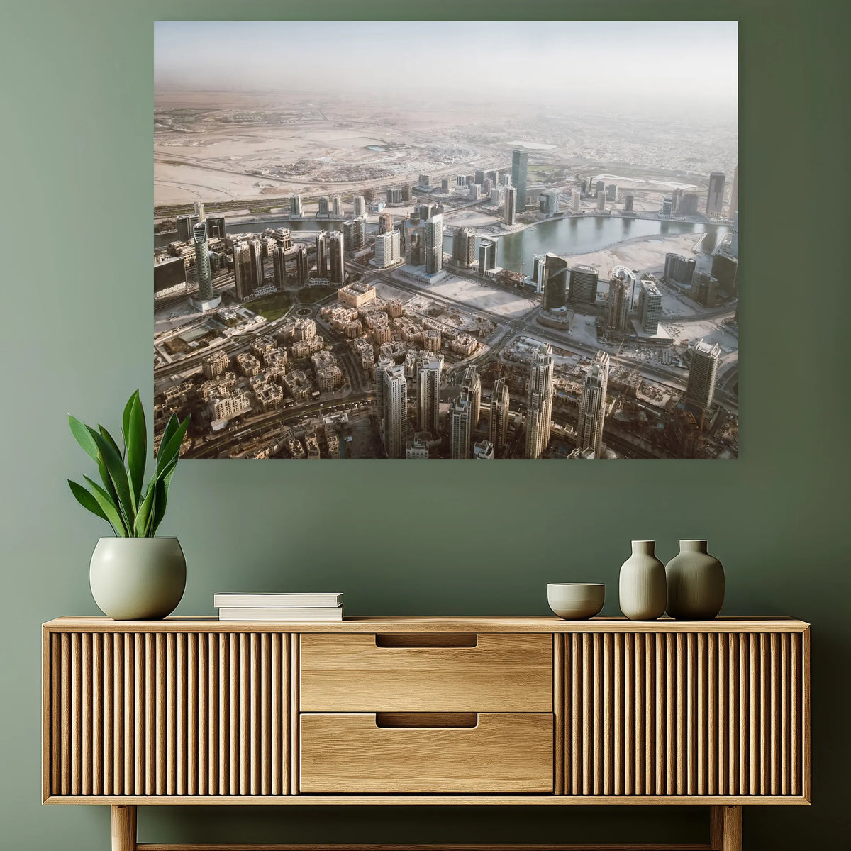 Sky over the desert - aluminum print