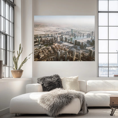 Sky over the desert - aluminum print